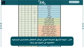 الآن.. نتيجة تنسيق المرحلة الأولى لرياض الأطفال بالمدارس الرسمية المتميزة في الجيزة بين يديك